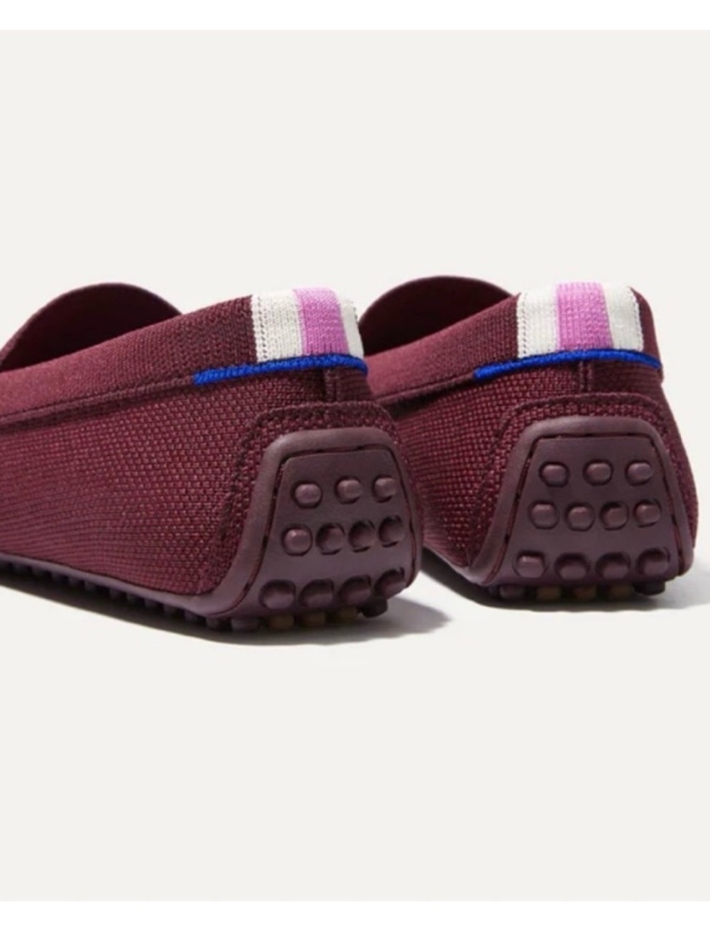 Rothy's The Driver Classic Slip On Driving Loafer In Retired Burgundy - Picture 2 of 8